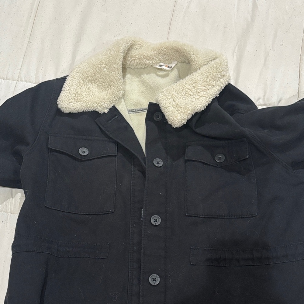 Women’s Black Sherpa-Lined Jacket